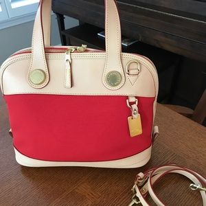 Dooney & Bourke Small Red Zip-Zip Satchel